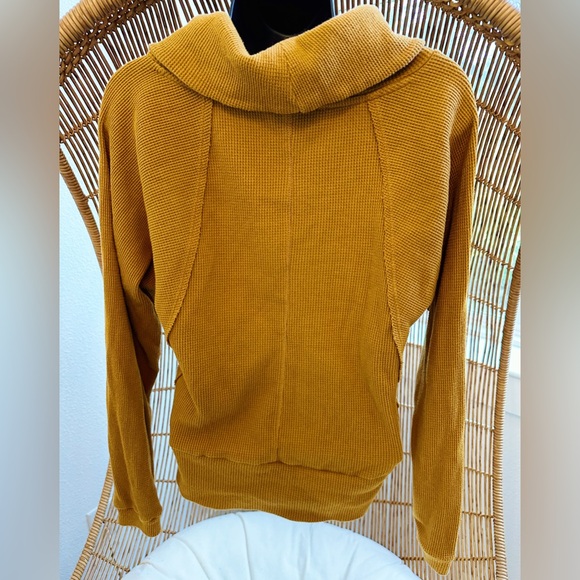 Anthropologie PILCRO Angie Waffle Knit Cowl Neck Sweater Size XS - Picture 4 of 14